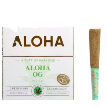 Aloha Aloha OG liquid diamond-infused mini pre rolls