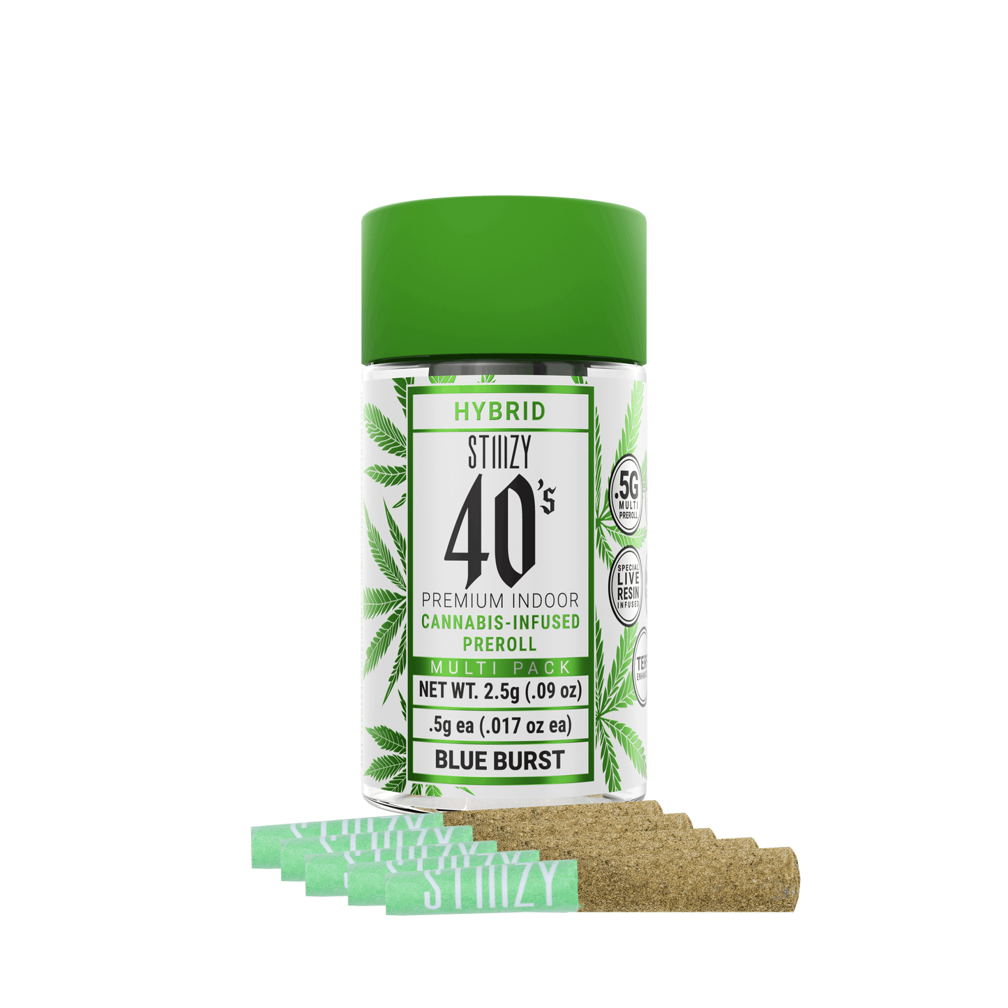 BLUE BURST - .5G 40s INFUSED PREROLL MULTI PACK