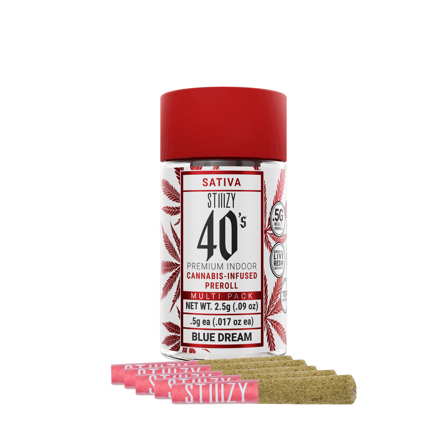 BLUE DREAM - 40s INFUSED PREROLL MULTI PACK .5G